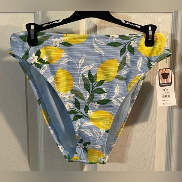 Time and Tru Women’s Floral Lemon Print Bikini Bottom! NWT! Size Large! - Picture 6 of 8